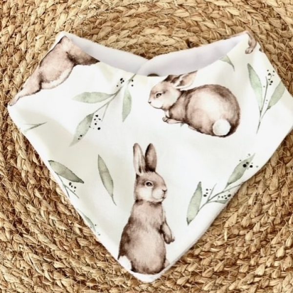 Bavoir-Bandana funny bunny