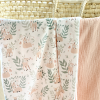 Couverture d'été bébé petites biches double gaze abricot