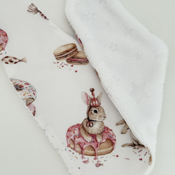 Bavoir bandana Donut bunny