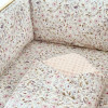 Tour de lit Pétales velours lit 120/60 cm