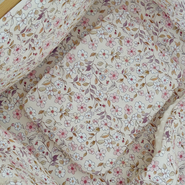 Coussin plat Pétales velours